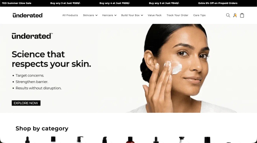 Most Underated website preview