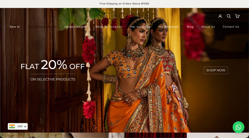 Shop Selectives website preview